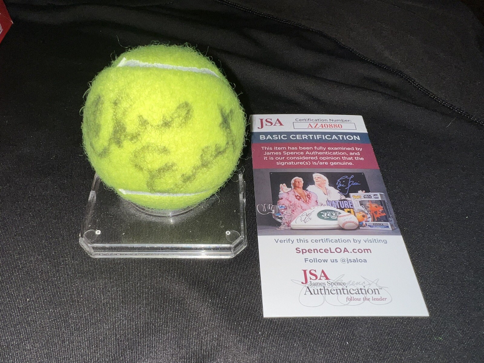 Chris Evert Signed Brand New Wilson US Open Tennis Ball GOAT Champ JSA Auth