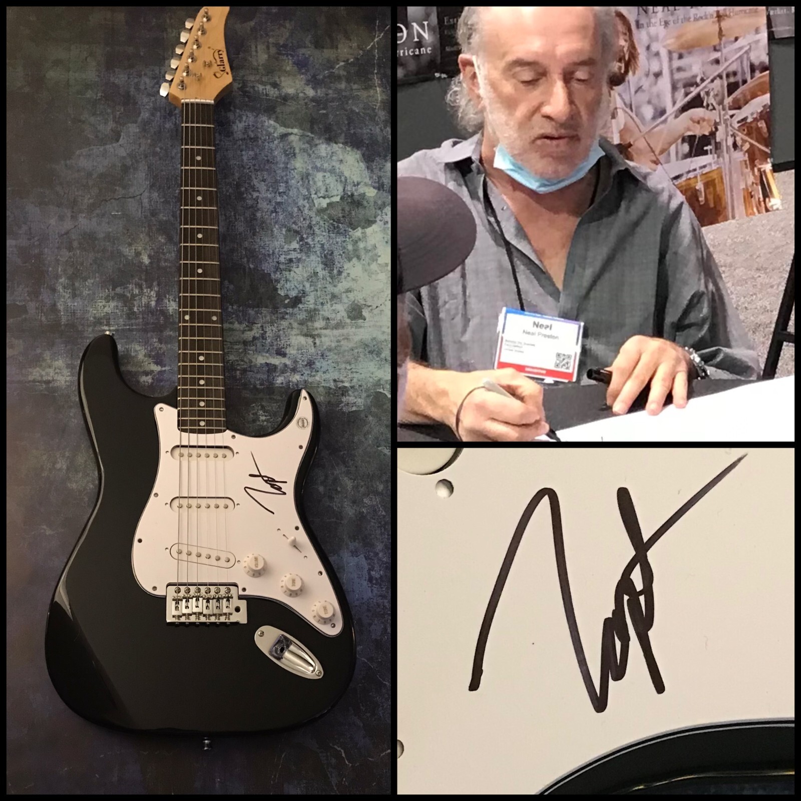 GFA Queen Photographer  * NEAL PRESTON *  Signed Electric Guitar PROOF COA