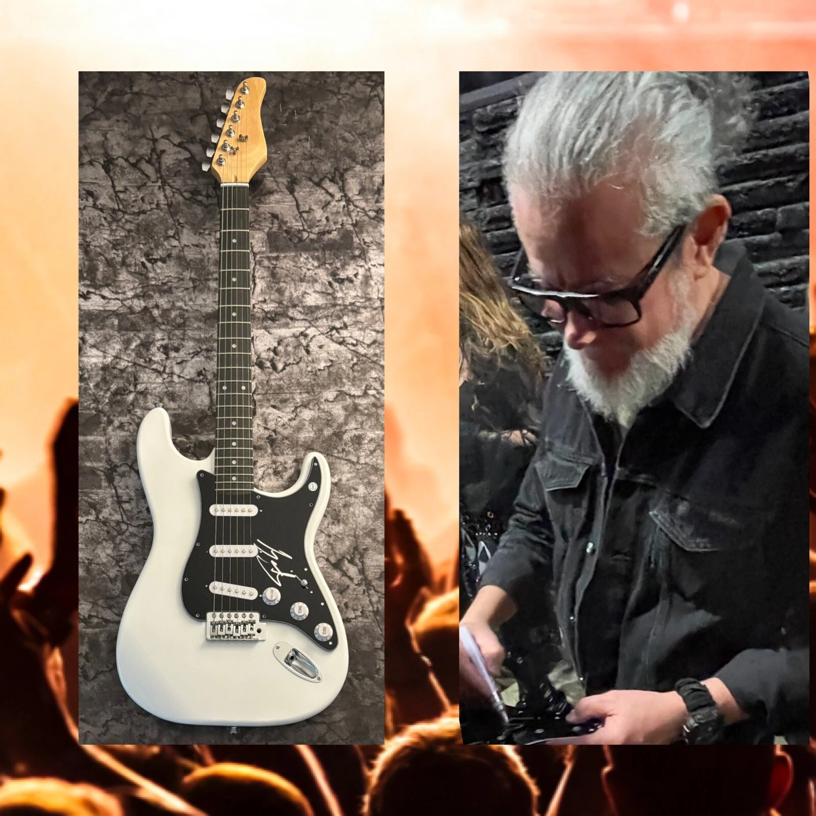 GFA  Sepultura Band Bassist  * PAULO JR. *  Signed Electric Guitar PROOF COA