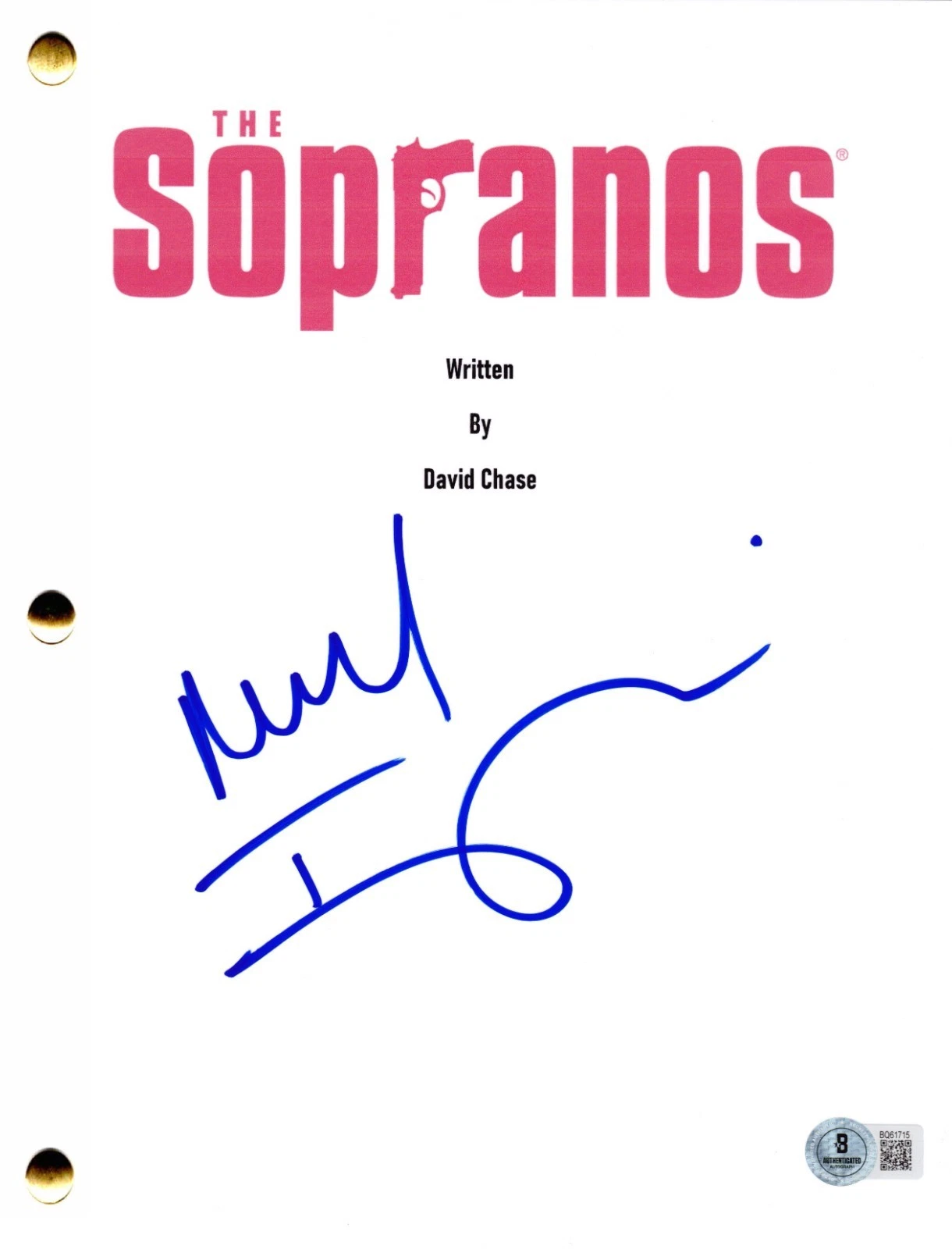Michael Imperioli Signed The Sopranos Pilot Script Autograph Beckett