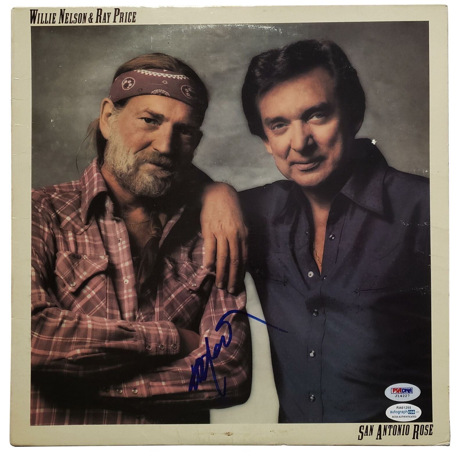 Willie Nelson Signed Autographed Record Album LP ACOA PSA