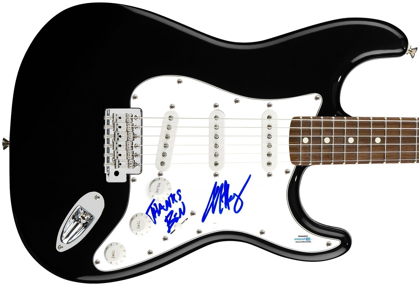 Mikky Ekko Signed Autographed Guitar ACOA