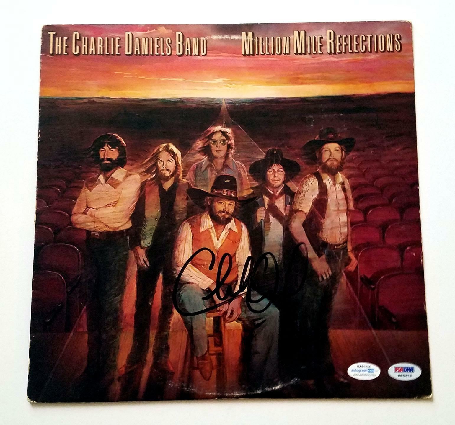 Charlie Daniels Autographed Million Mile Reflections Album LP ACOA PSA