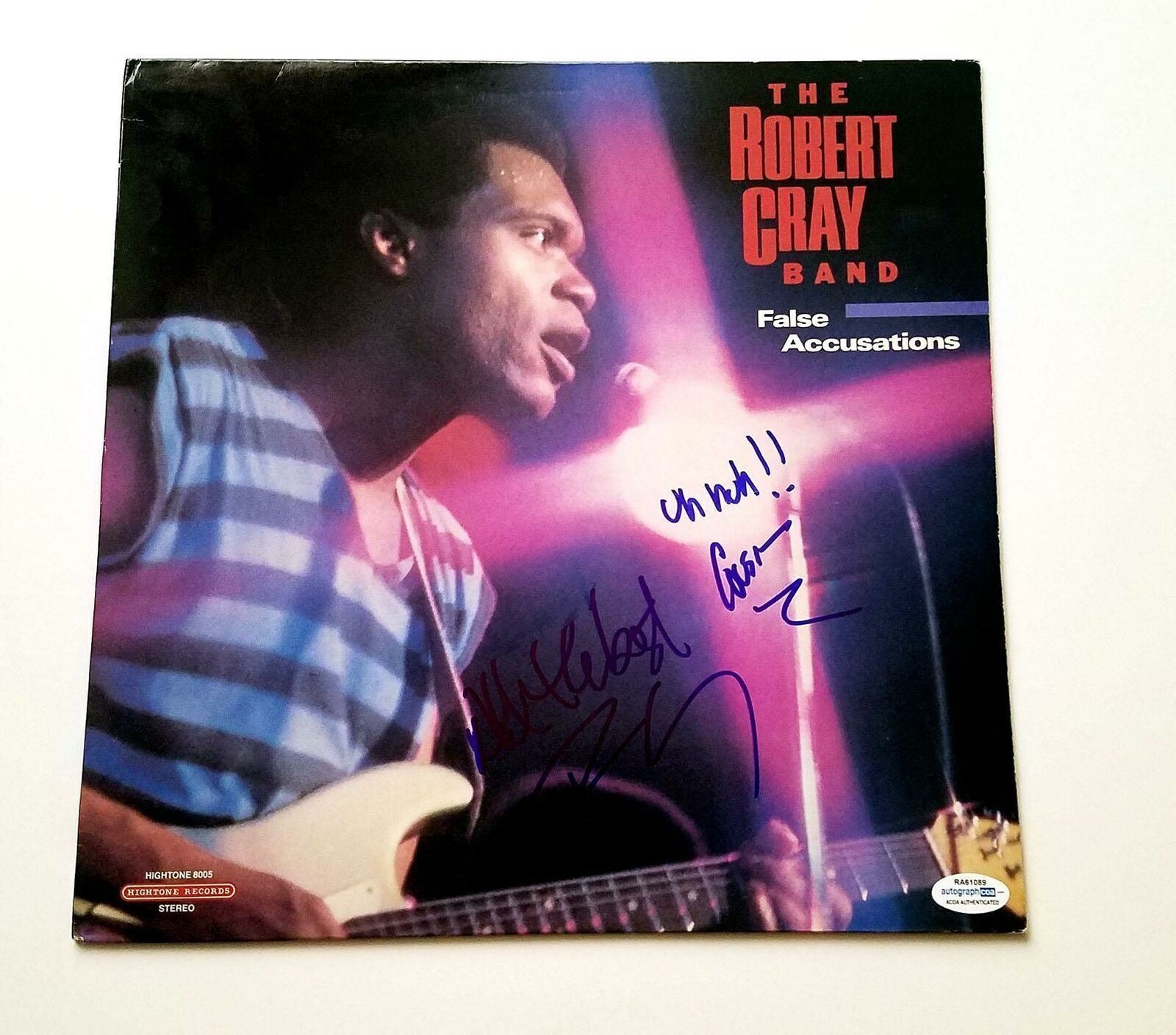 Robert Cray Signed Autographed Album LP ACOA
