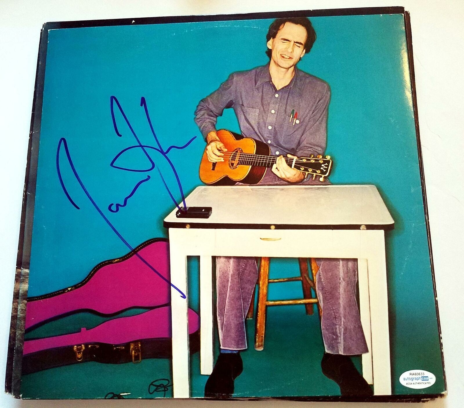 James Taylor Signed Autographed Record Album LP ACOA