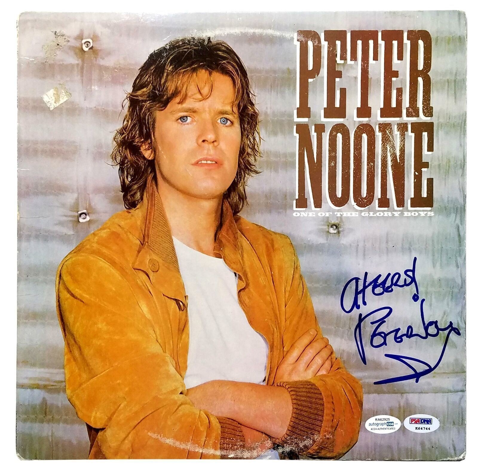 Peter Noone Signed Autographed Record Album LP ACOA PSA
