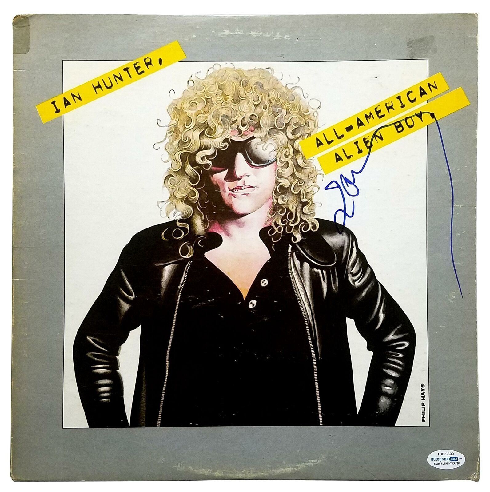 Ian Hunter Signed Autographed All American Alien Boy Album ACOA