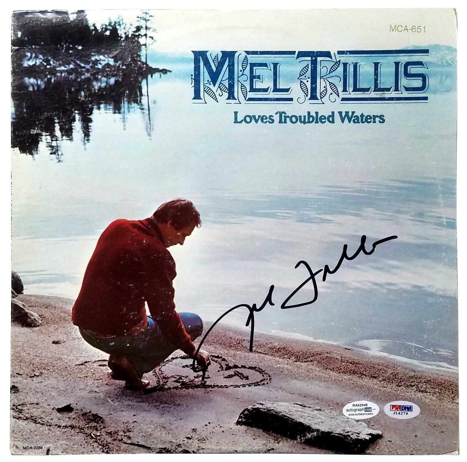 Mel Tillis Signed Autographed Record Album LP ACOA
