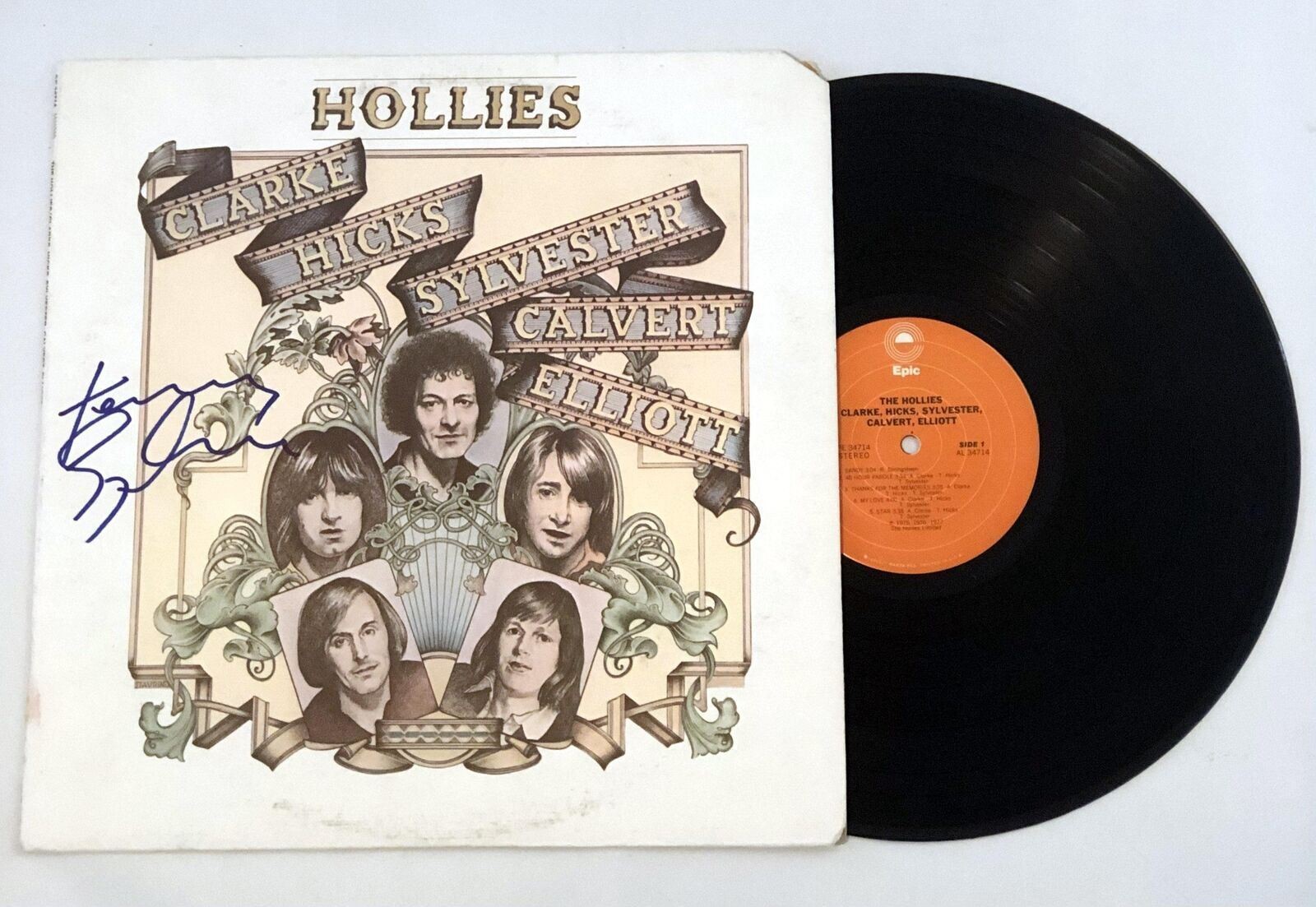 The Hollies Terry Sylvester CHSCE  Signed Vinyl Album Lp