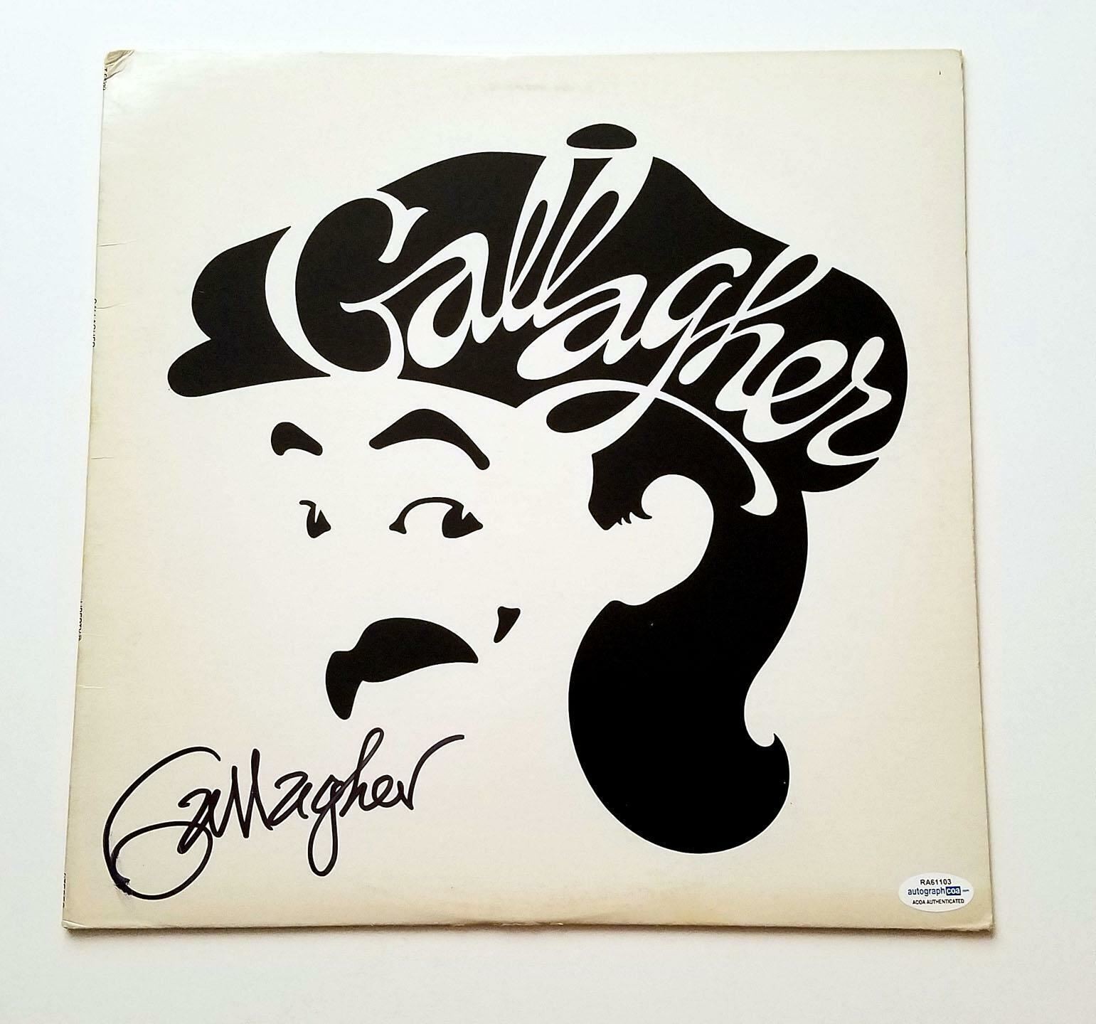 Gallagher Comedian Signed Album Cover LP ACOA