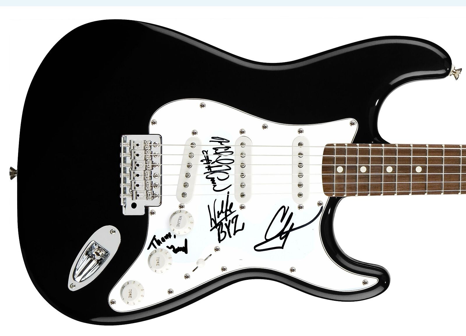 Byzantine Signed Autographed Guitar ACOA