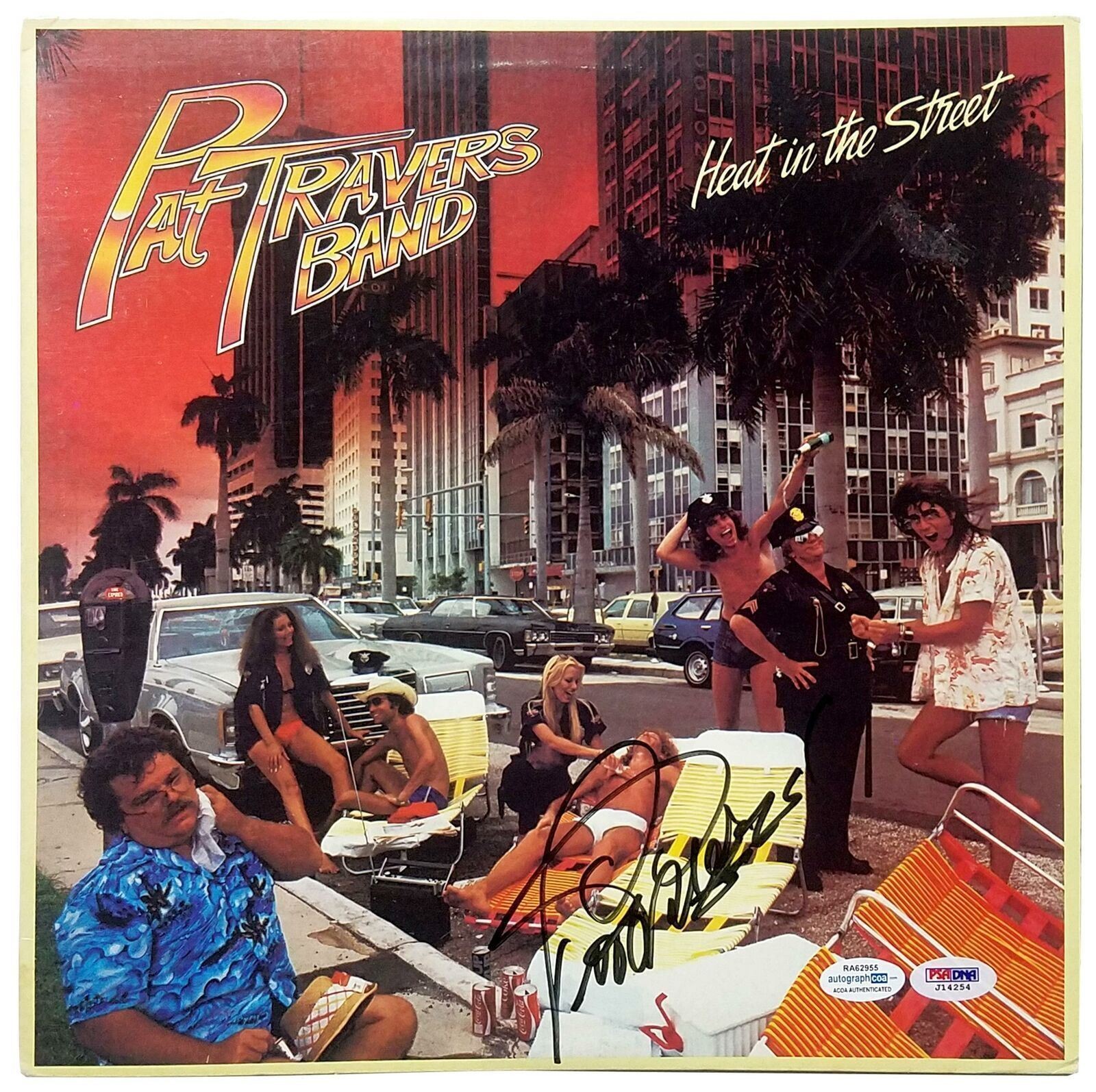 Pat Travers Signed Autographed Record Album LP ACOA PSA