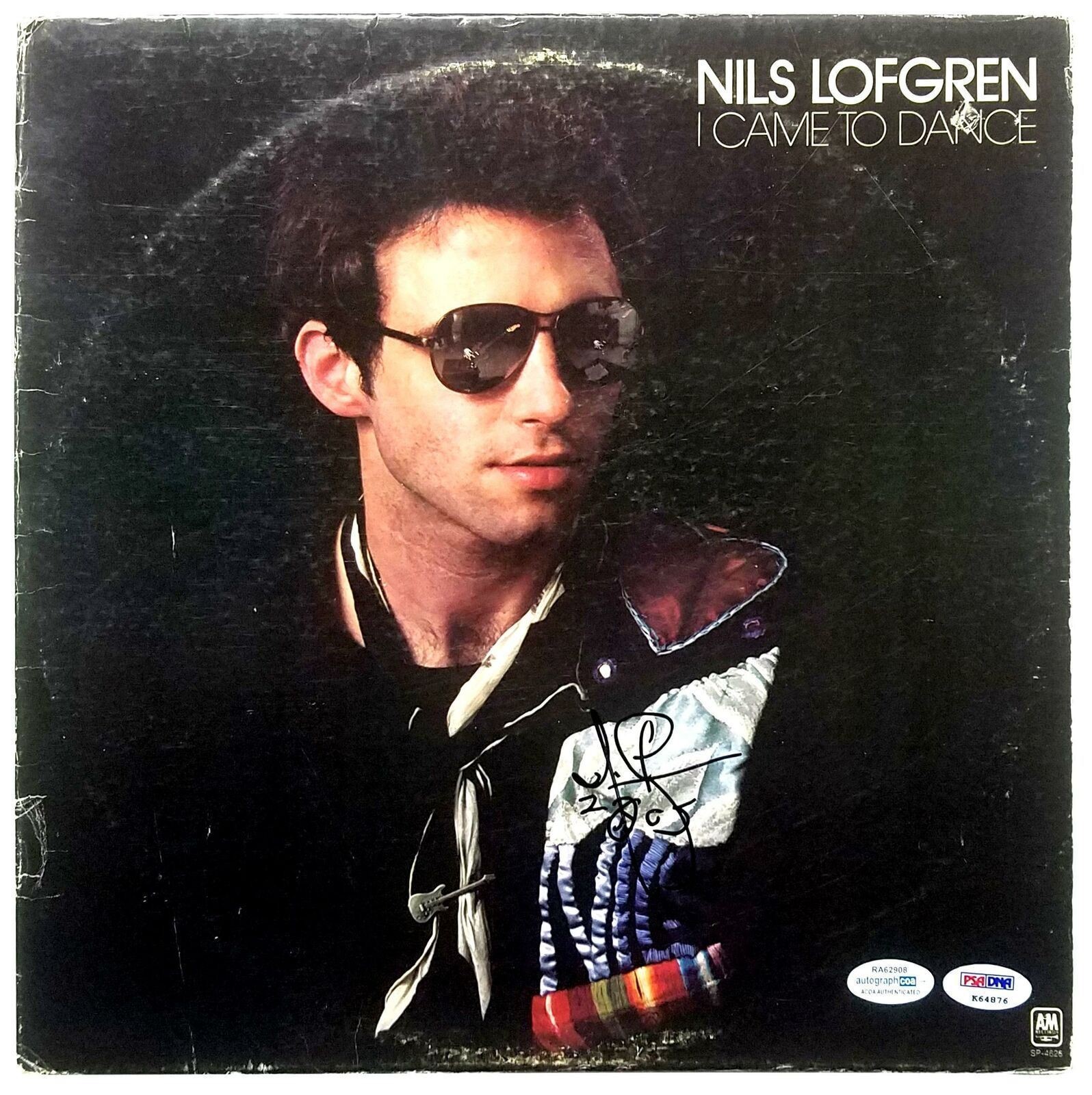 Nils Lofgren Signed Autographed Record Album LP E-Street Band ACOA