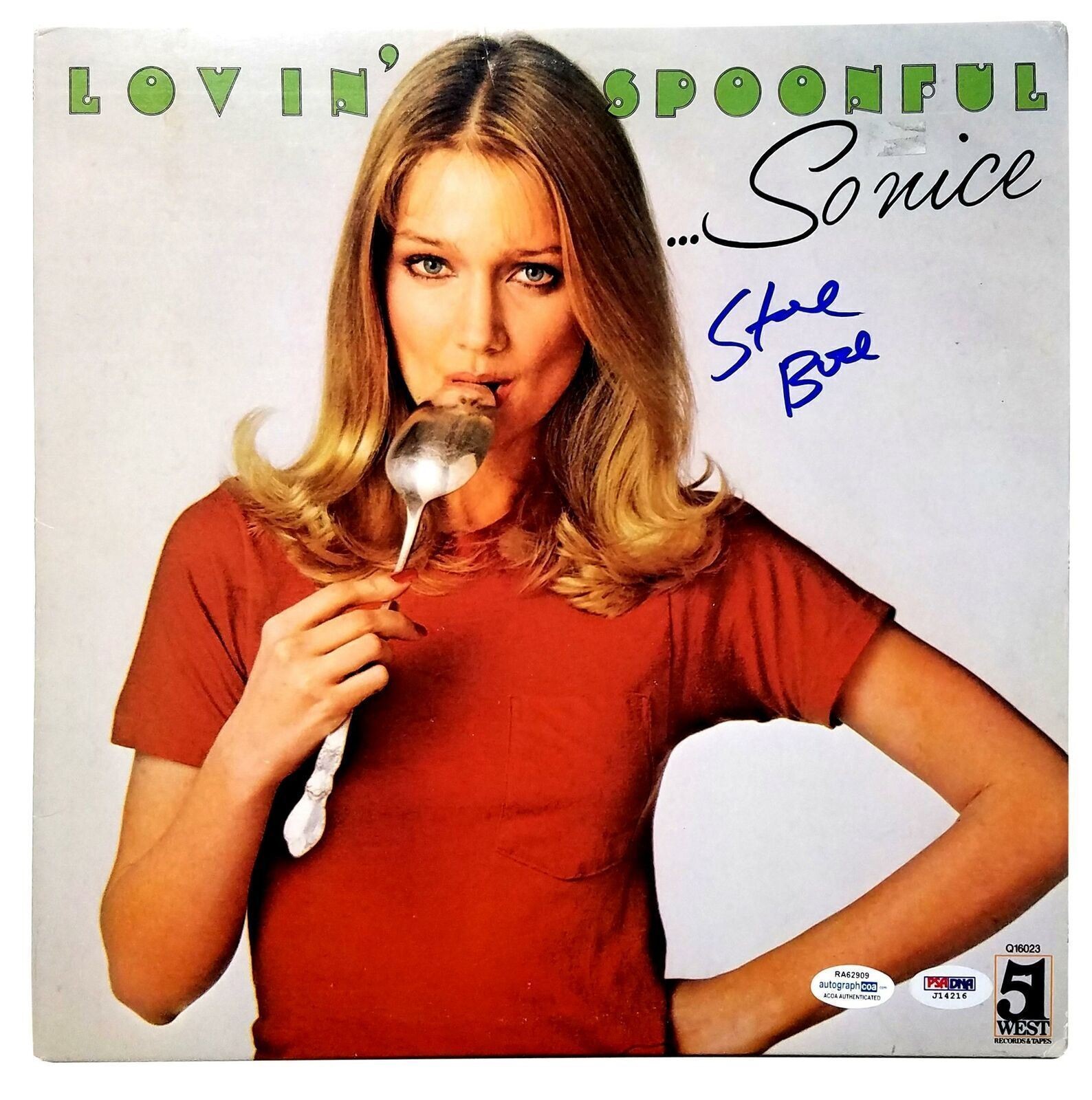 Lovin' Spoonful Steve Boone Signed Autographed Record Album LP ACOA PSA