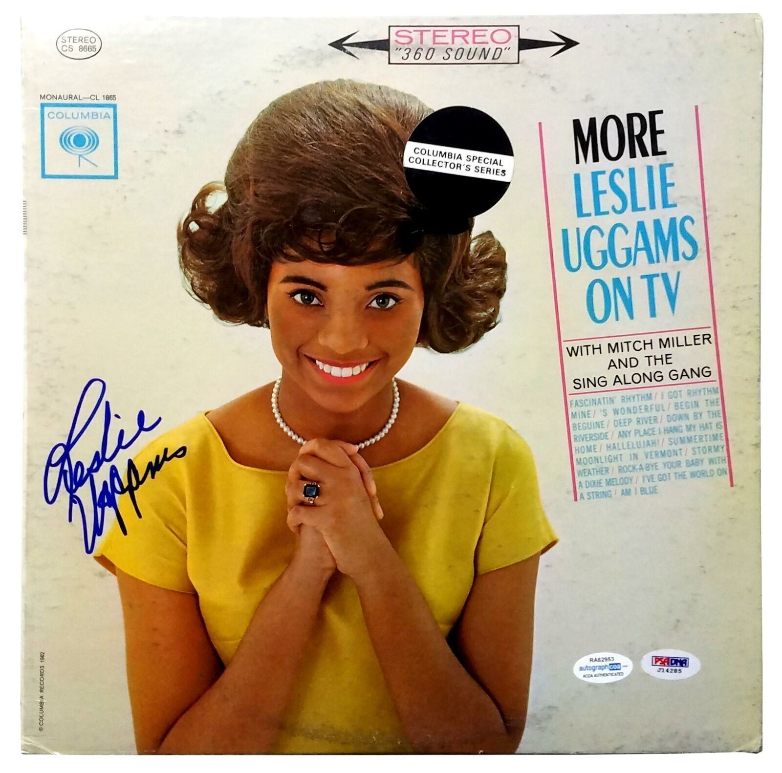 Leslie Uggams Signed Autographed Record Album LP ACOA