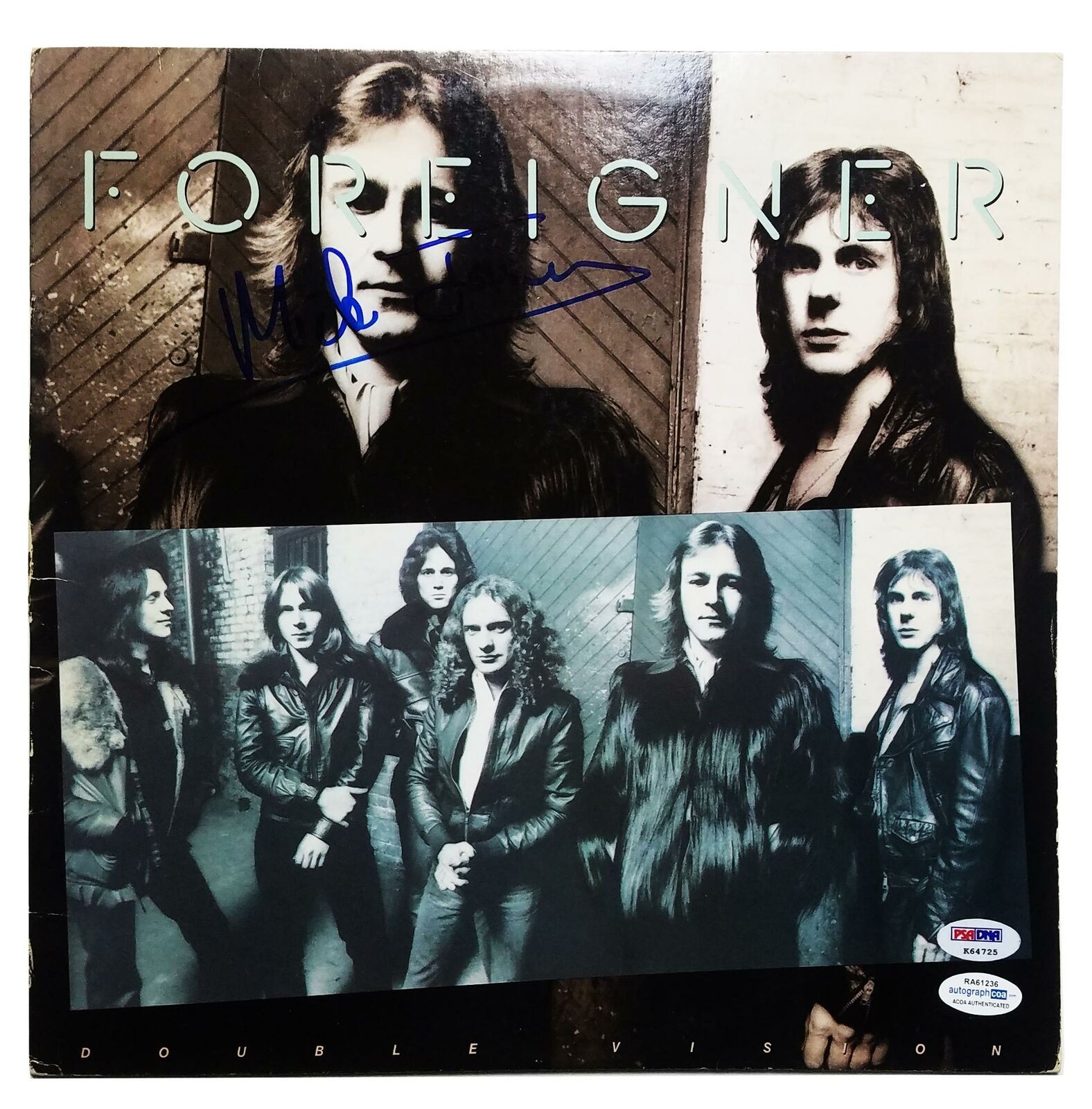 Foreigner Mick Jones Signed Autographed Album LP ACOA PSA