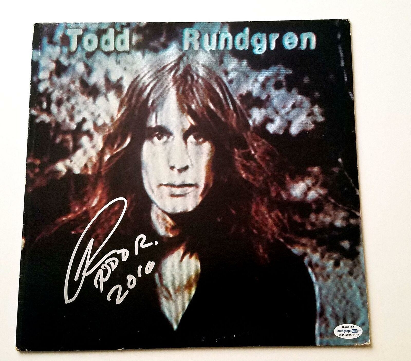 Todd Rundgren Autographed Hermit Of Mink Hollow Album Cover ACOA