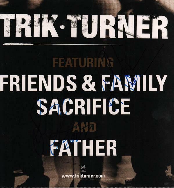 Trik Turner Signed Autographed Album Flat