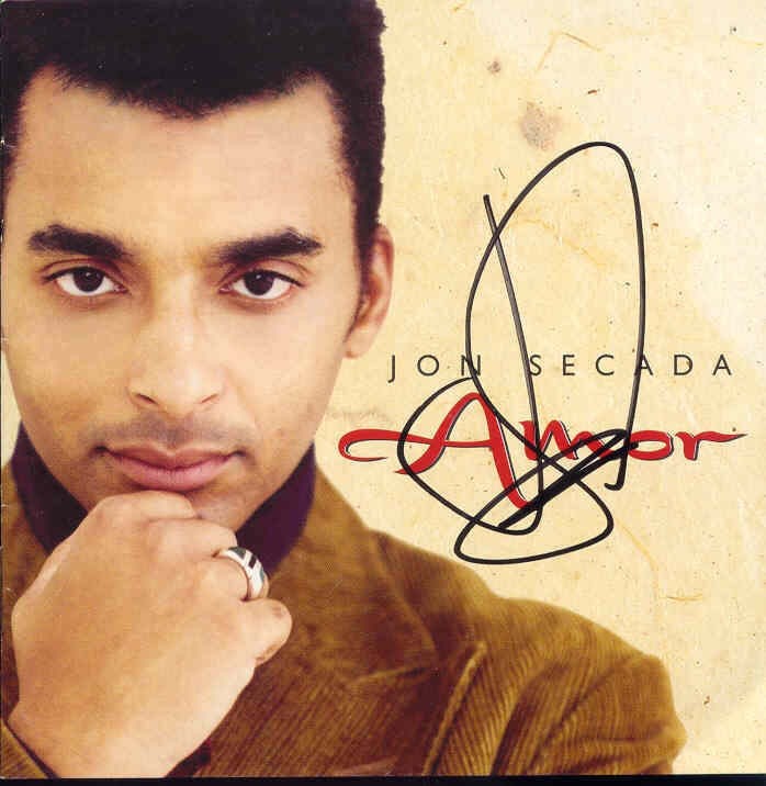 JON SECADA Autographed AMOR Signed CD COVER-UACC RD
