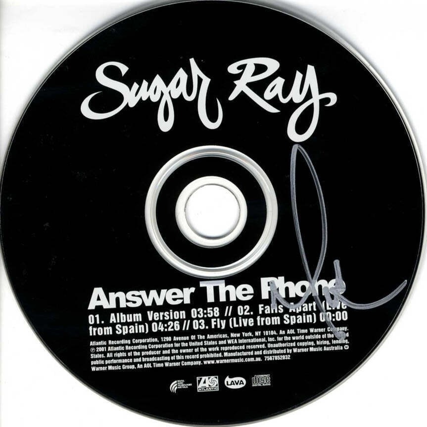 Sugar Ray Mark McGrath Signed Answer The Phone CD