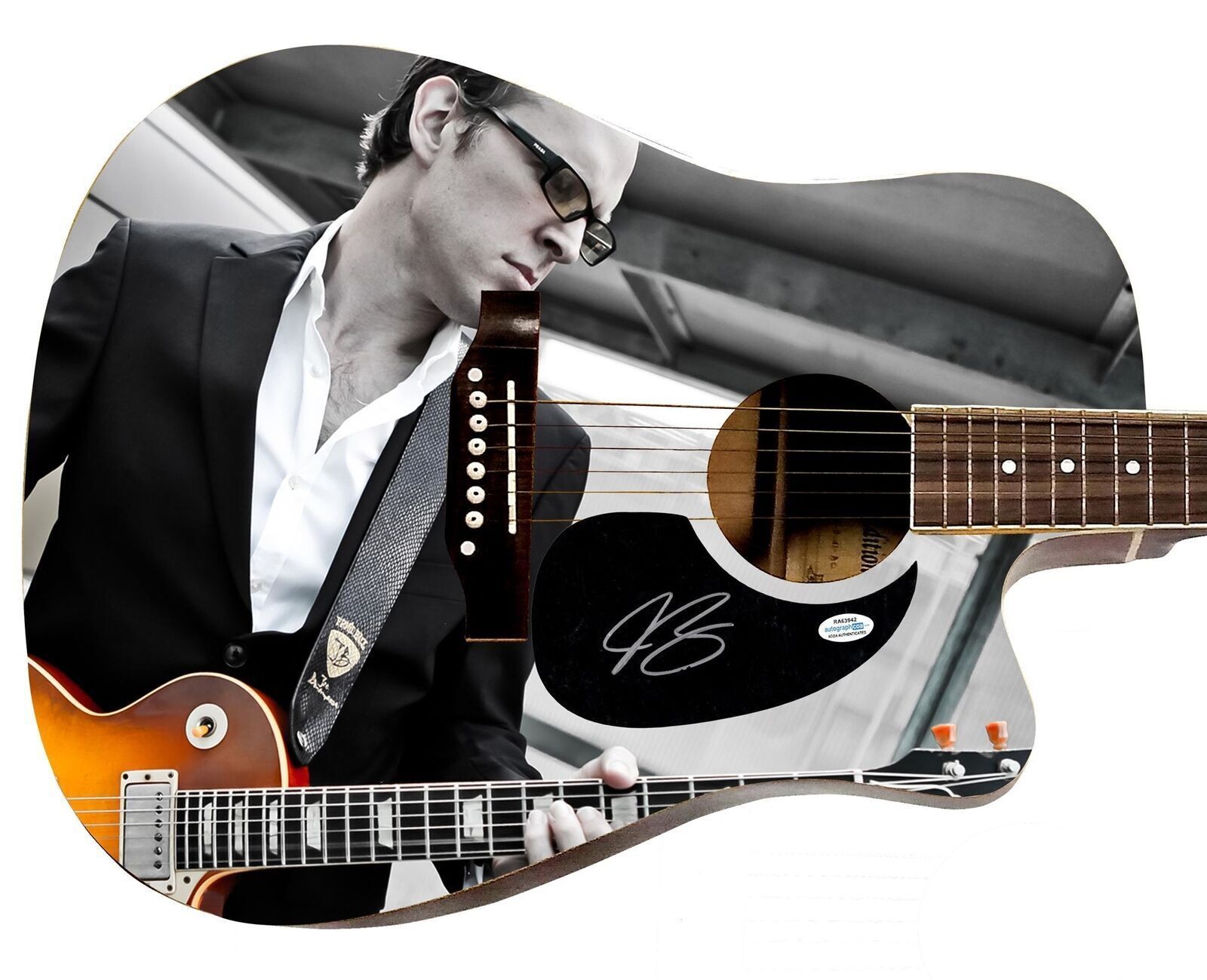 Joe Bonamassa Signed Custom Graphics 1/1 Acoustic Guitar ACOA