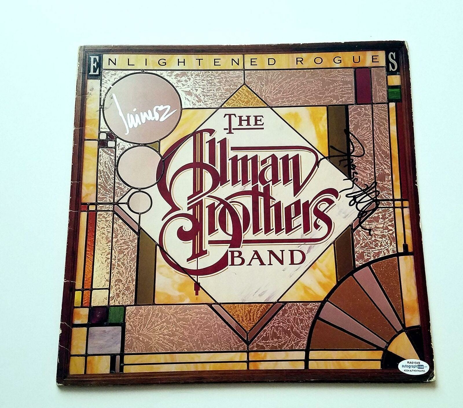 The Allman Brothers Band Signed Enlightened Rogues Autographed Album LP ACOA