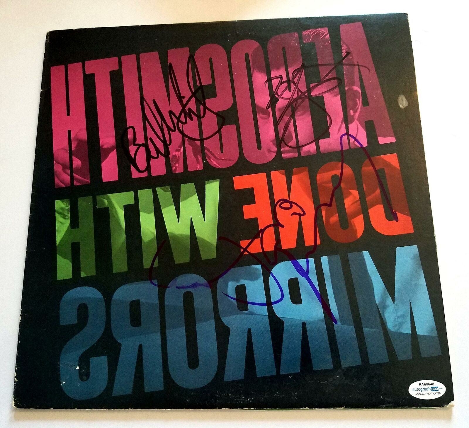 Aerosmith Signed X3 Autographed Record Album LP ACOA