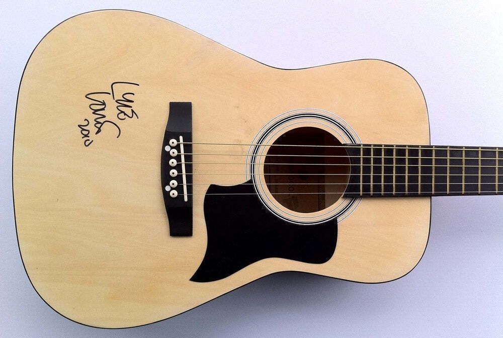 Lyle Lovett Signed Acoustic Autographed Guitar