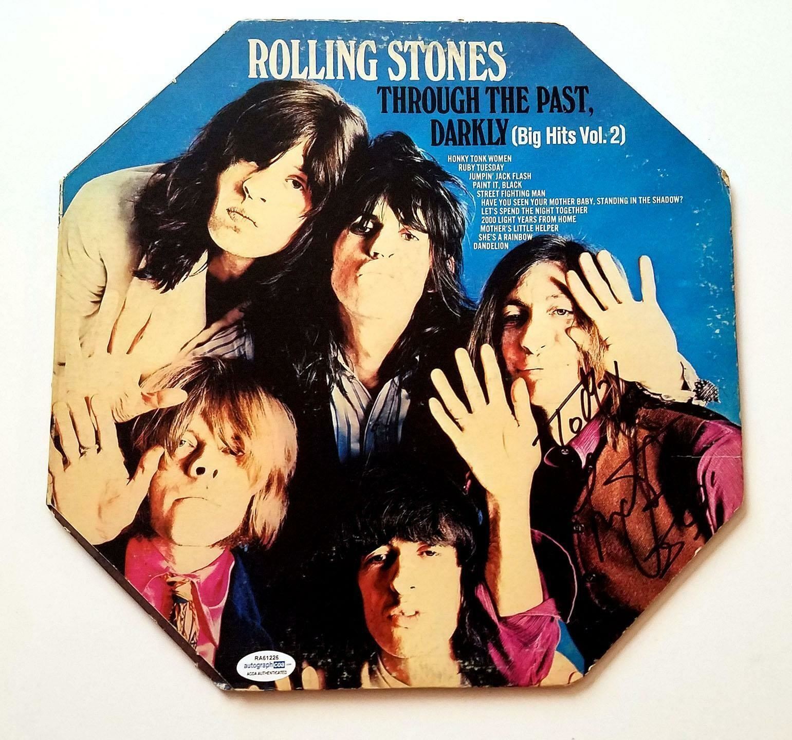 Charlie Watts Rolling Stones Signed Autographed Album Cover ACOA