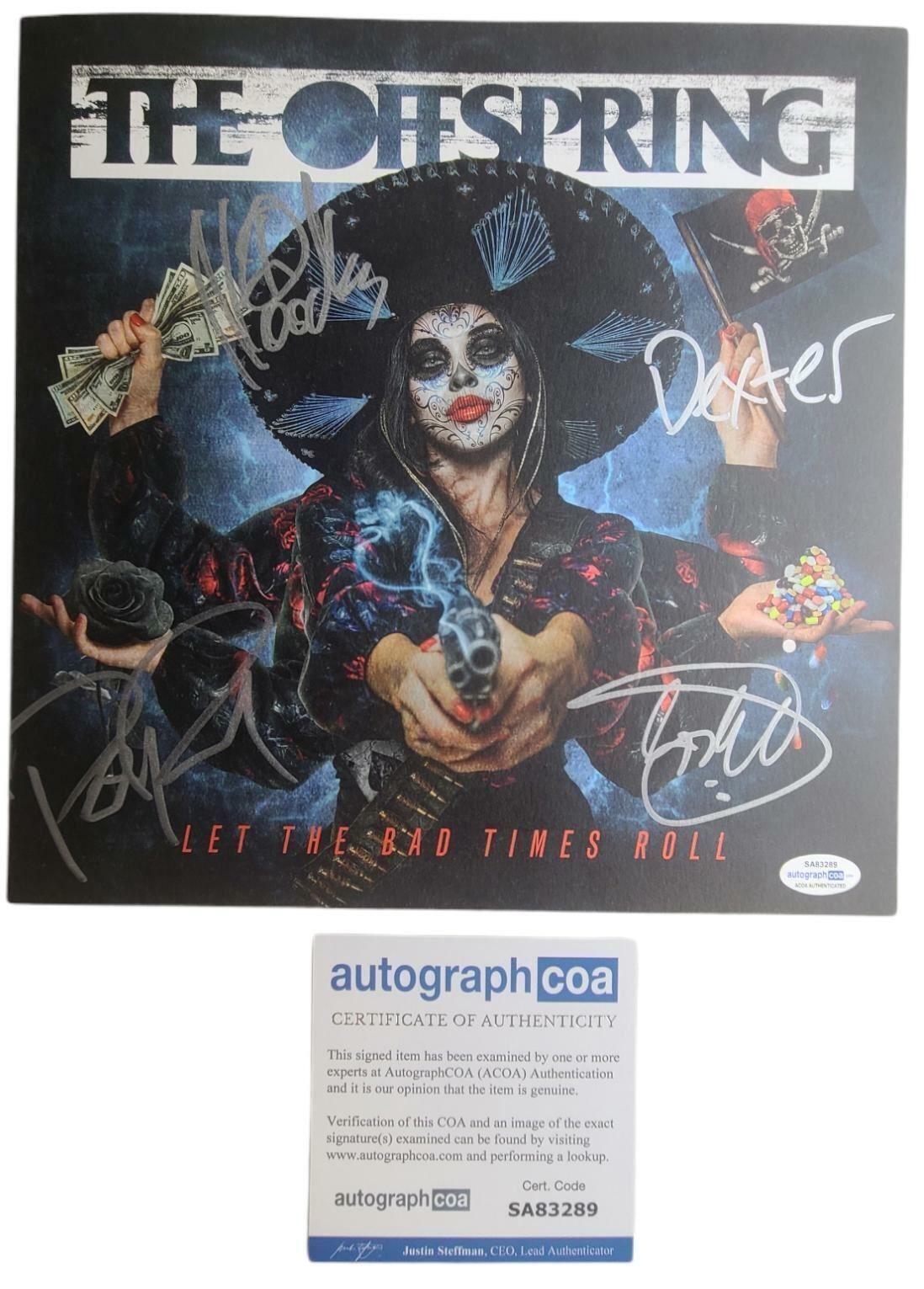The Offspring Let The Bad Times Roll Signed Album ACOA
