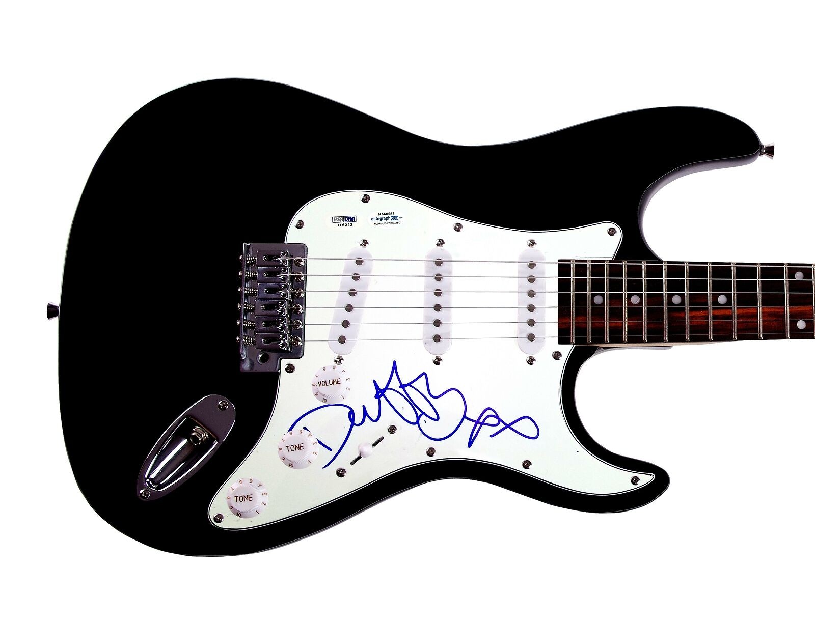 Duffy Signed Autographed Guitar ACOA PSA