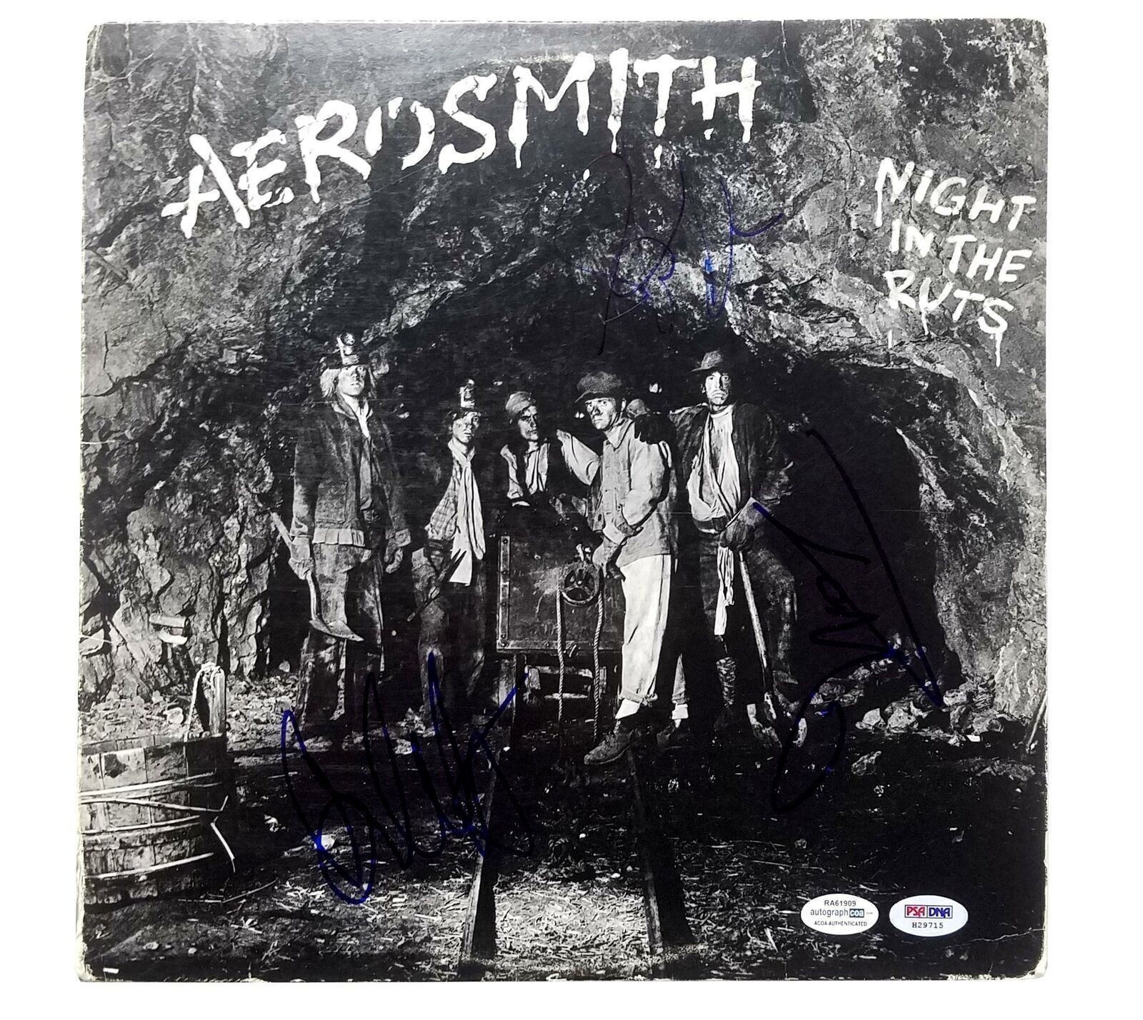 Aerosmith Signed Autographed Night In The Ruts Record Album LP ACOA