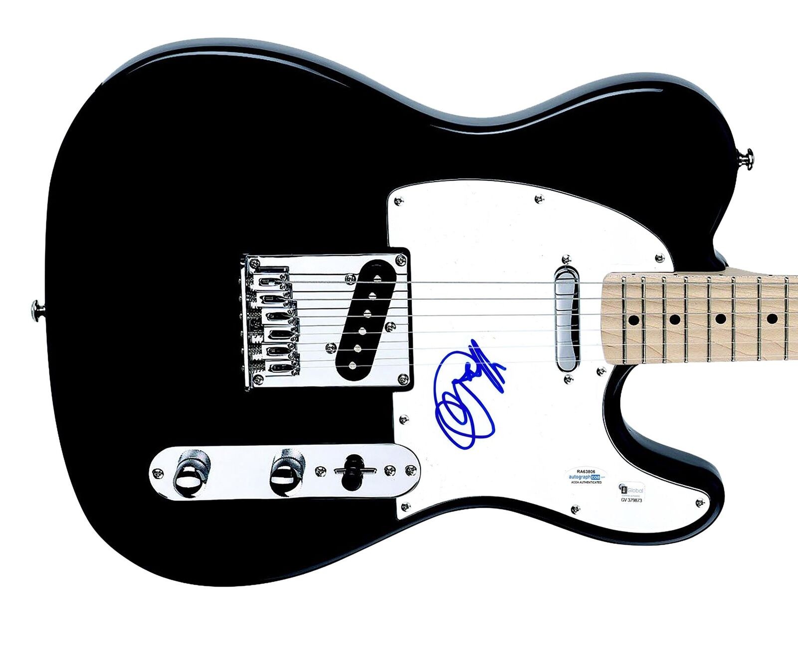 Paris Hilton Signed Autographed Guitar ACOA