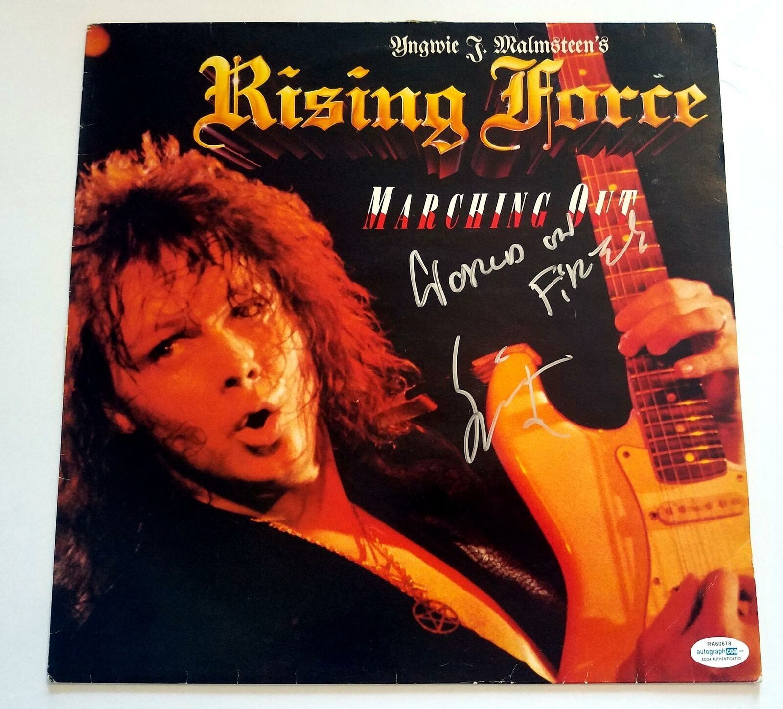 Yngwie Malmsteen Signed Autographed  Album Record LP ACOA