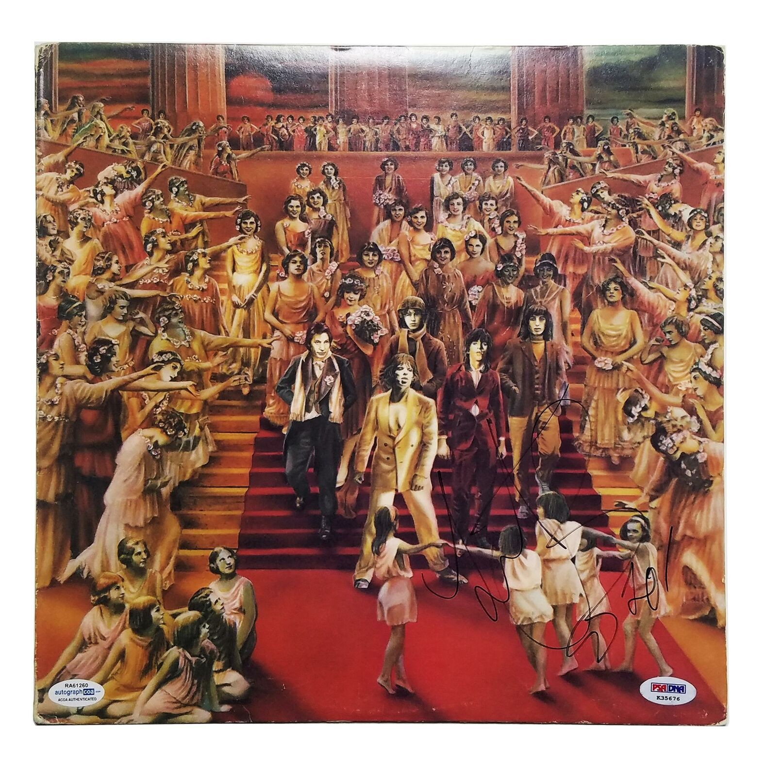 Rolling Stones Charlie Watts Signed Autographed Record Album LP ACOA PSA