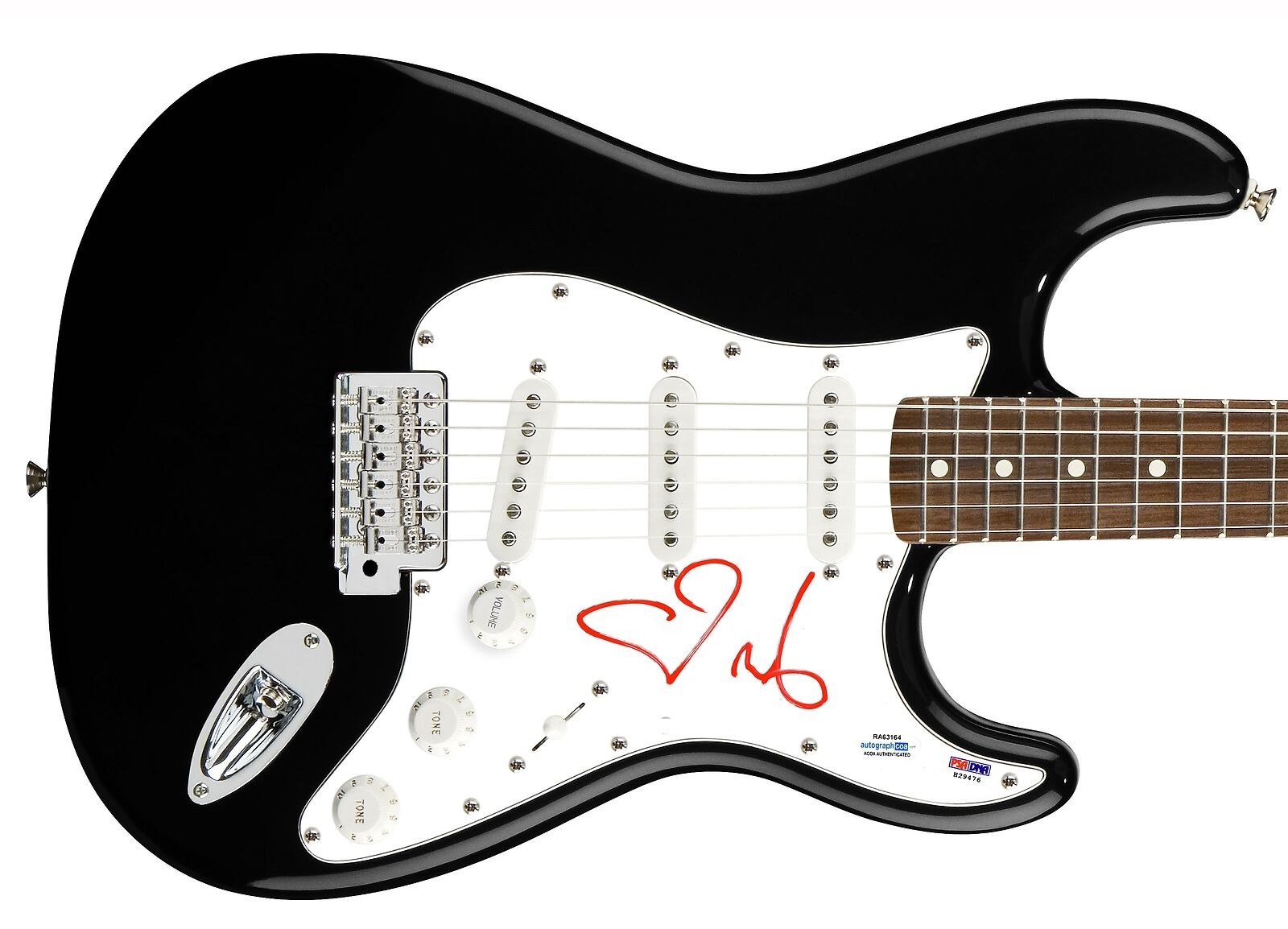 Moby Signed Autographed Guitar ACOA