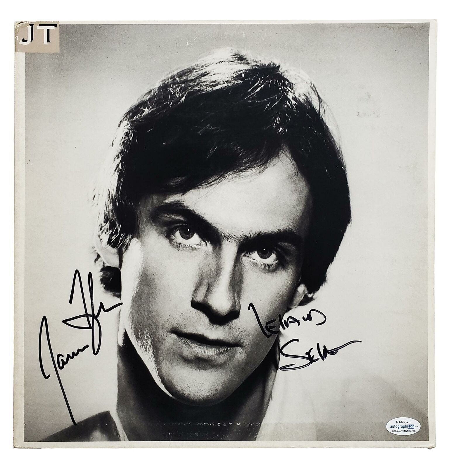 James Taylor & Leland Sklar Signed Autographed Record Album LP ACOA