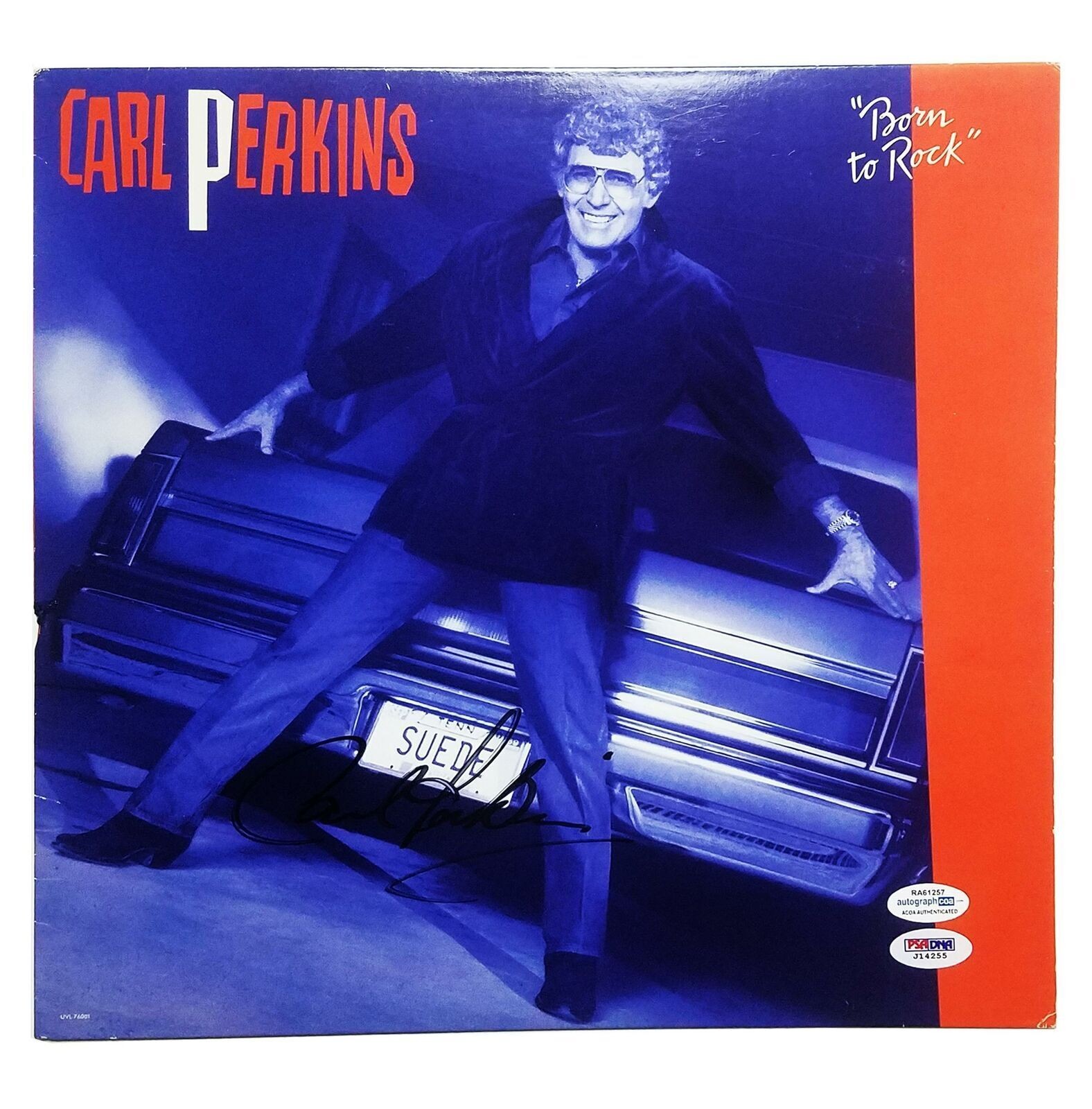 Carl Perkins Signed Autographed Record Album LP ACOA PSA