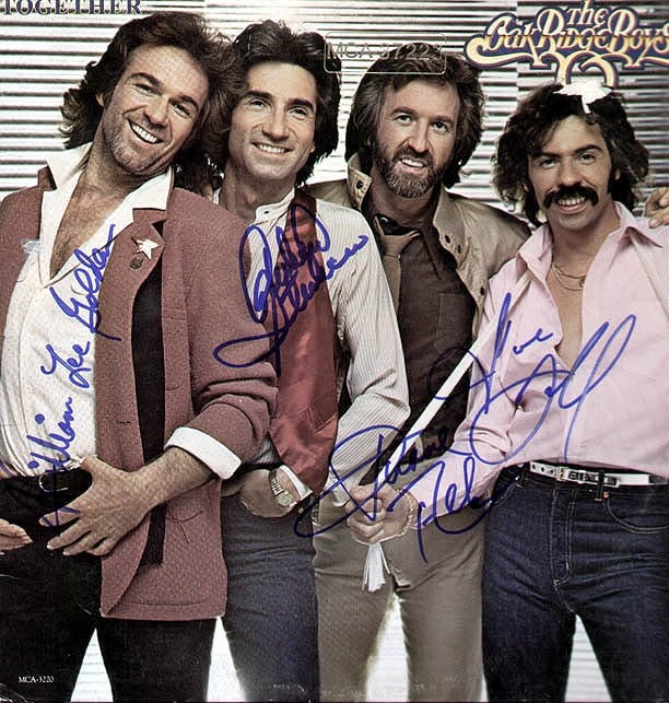 Oak Ridge Boys Signed Autographed Together Album LP PSA