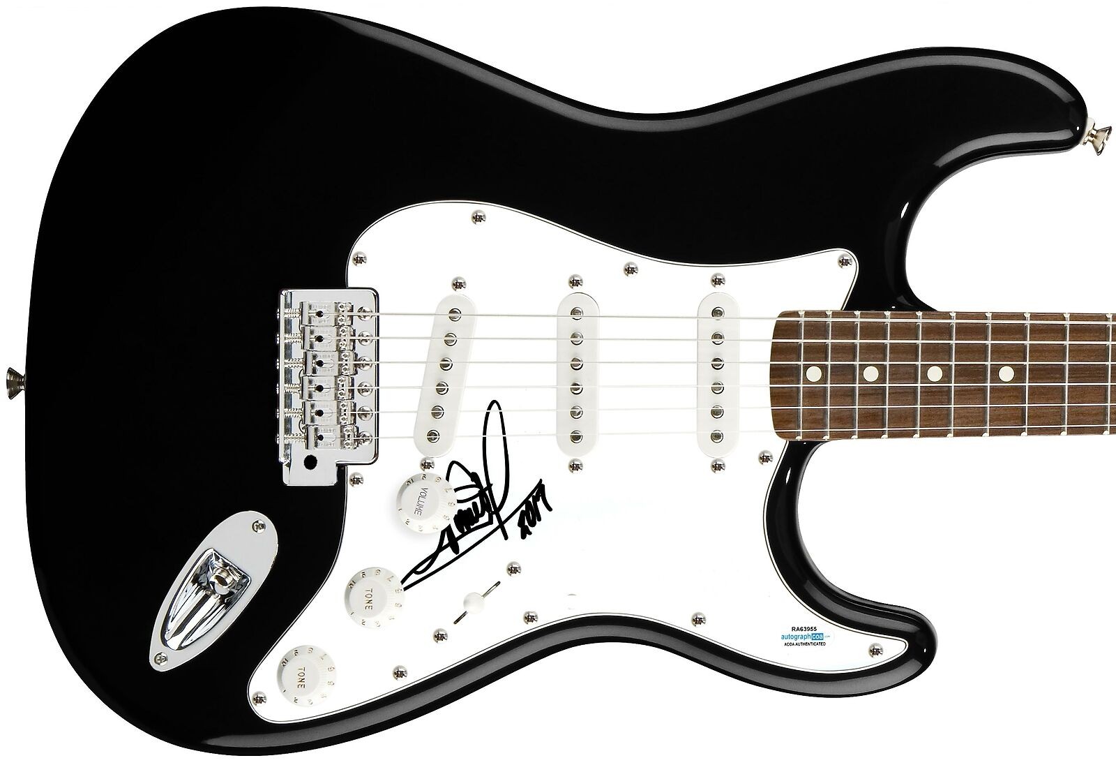 Monica Signed Autographed Guitar ACOA