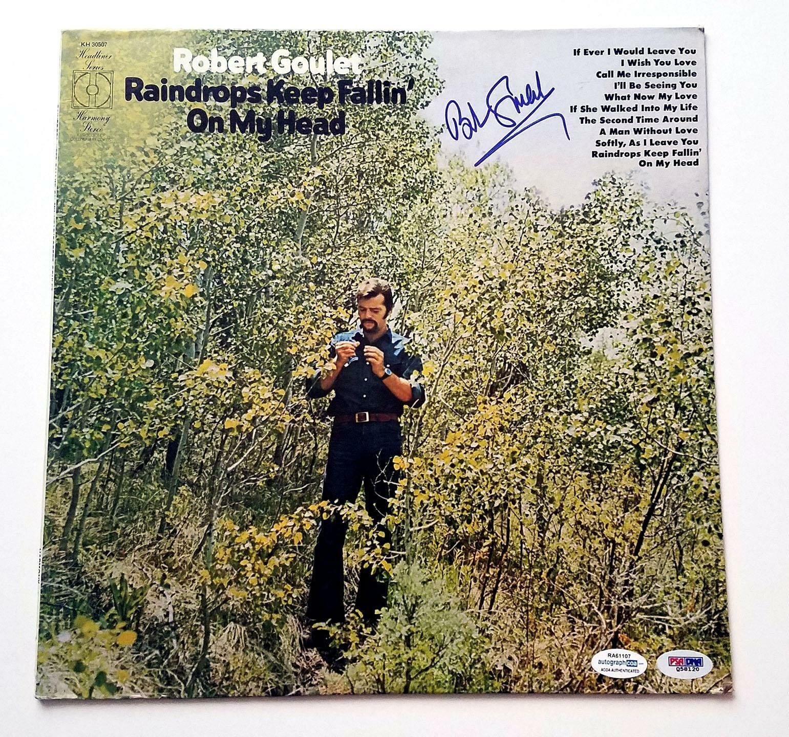 Robert Goulet Signed Autographed Album LP ACOA PSA