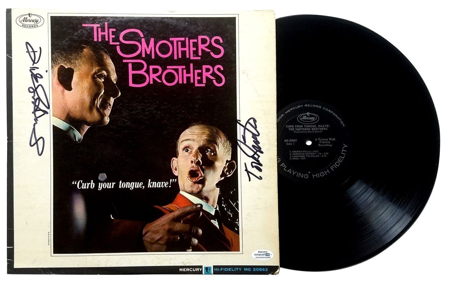 Smothers Brothers Signed Autographed Record Album LP ACOA