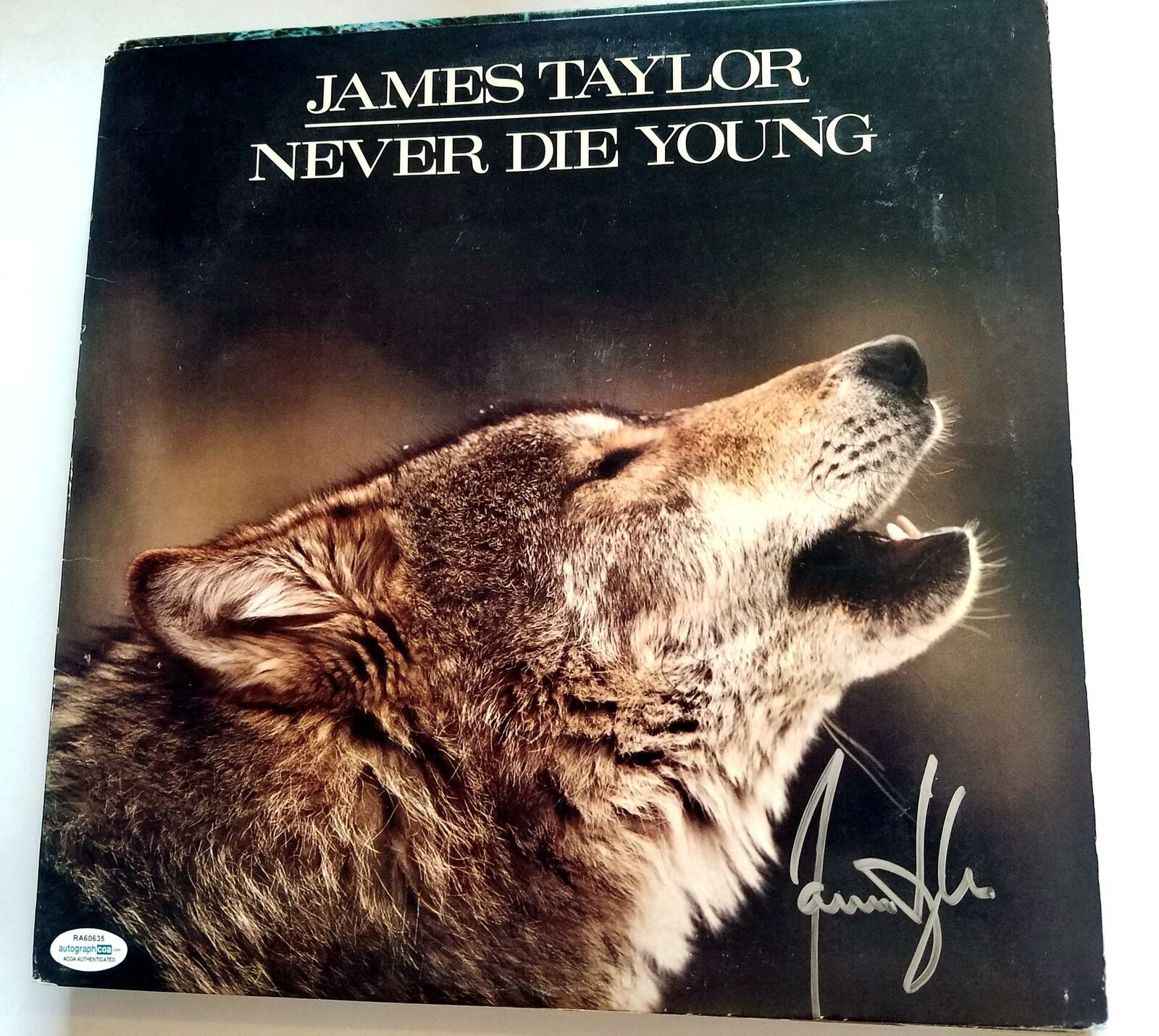James Taylor Signed Autographed Record Album LP ACOA