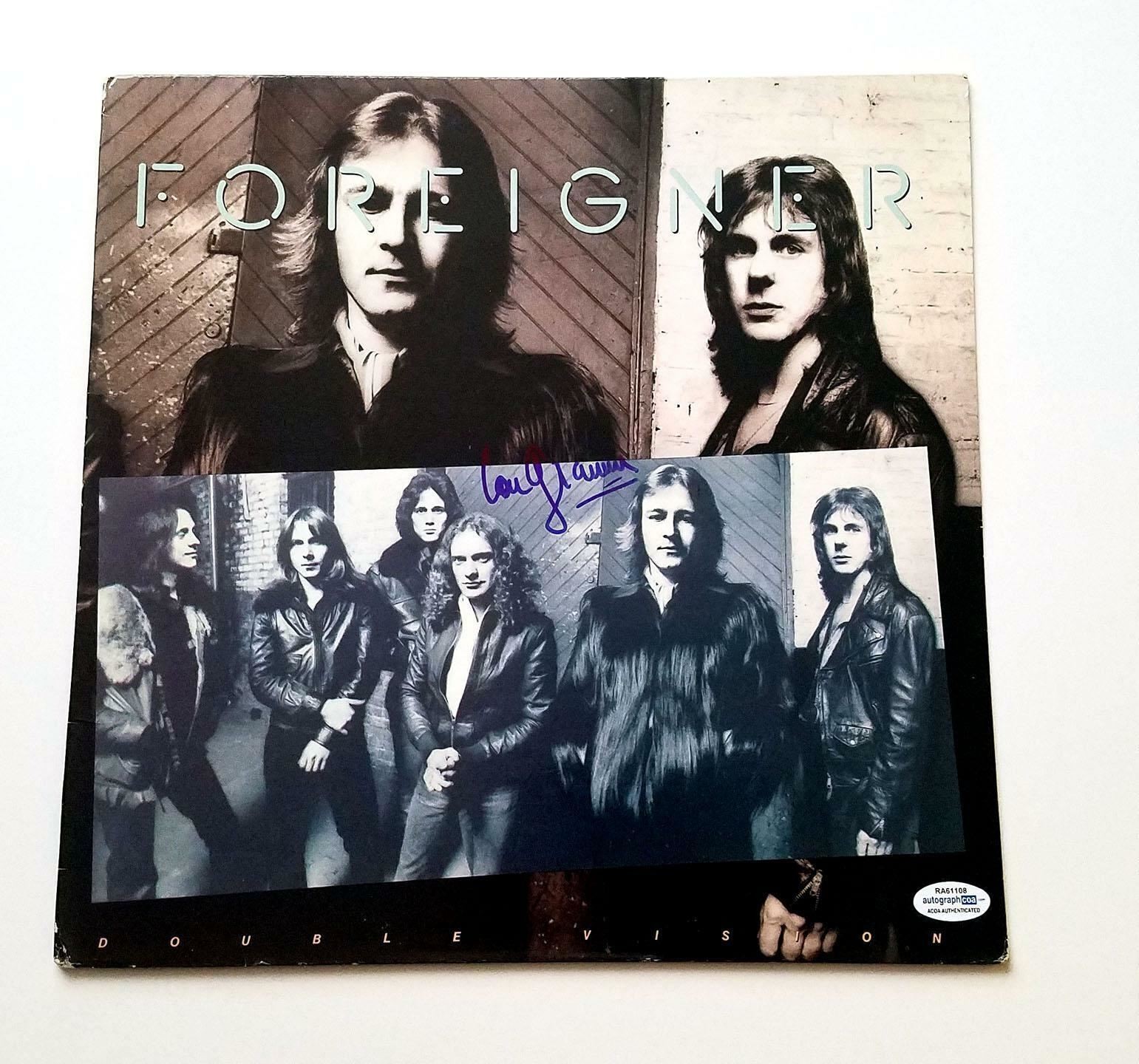 Foreigner Lou Gramm Signed Autographed Album Cover LP ACOA