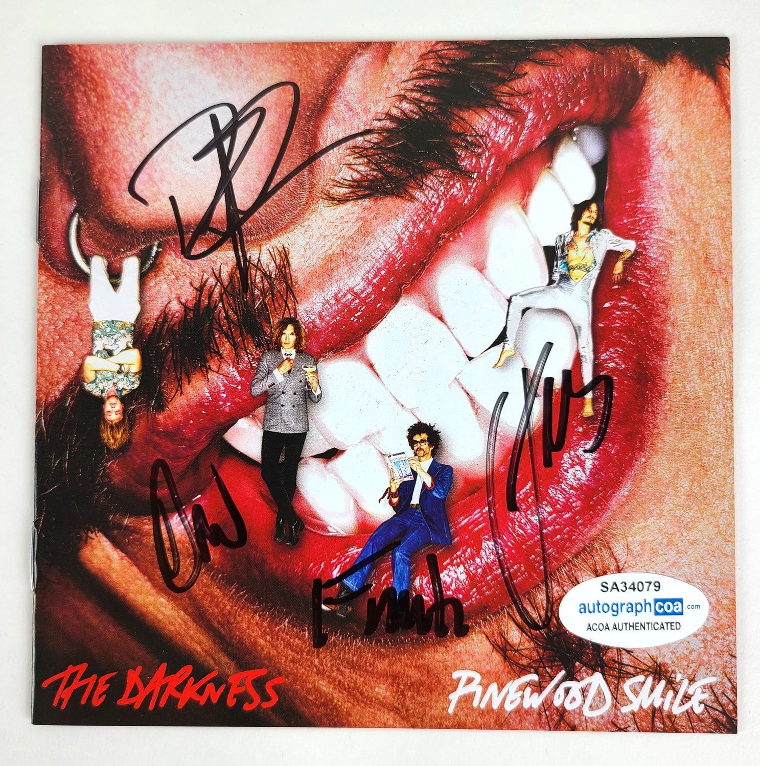 The Darnkess Signed Pinewood Smile Autographed CD Cvr LP Album ACOA