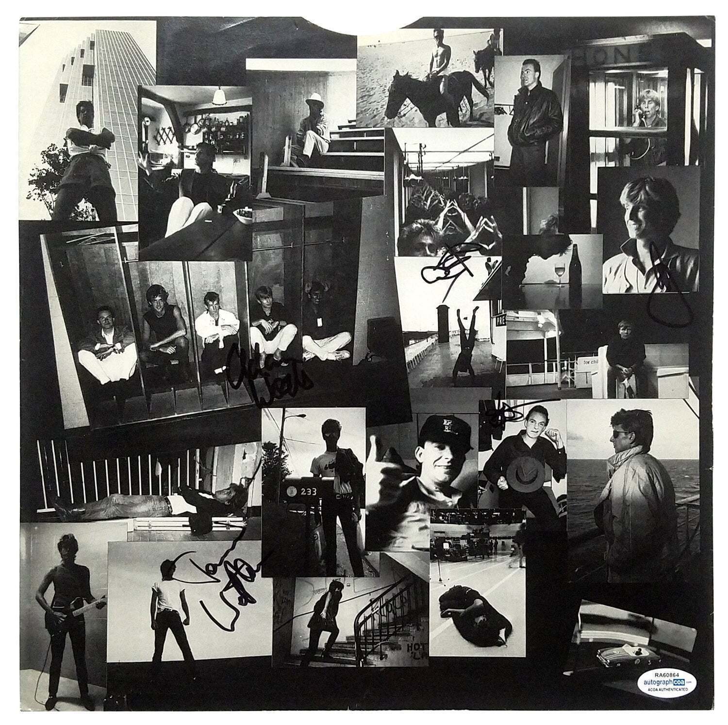 The Fixx Signed X5 Autographed LP Album Sleeve Insert ACOA