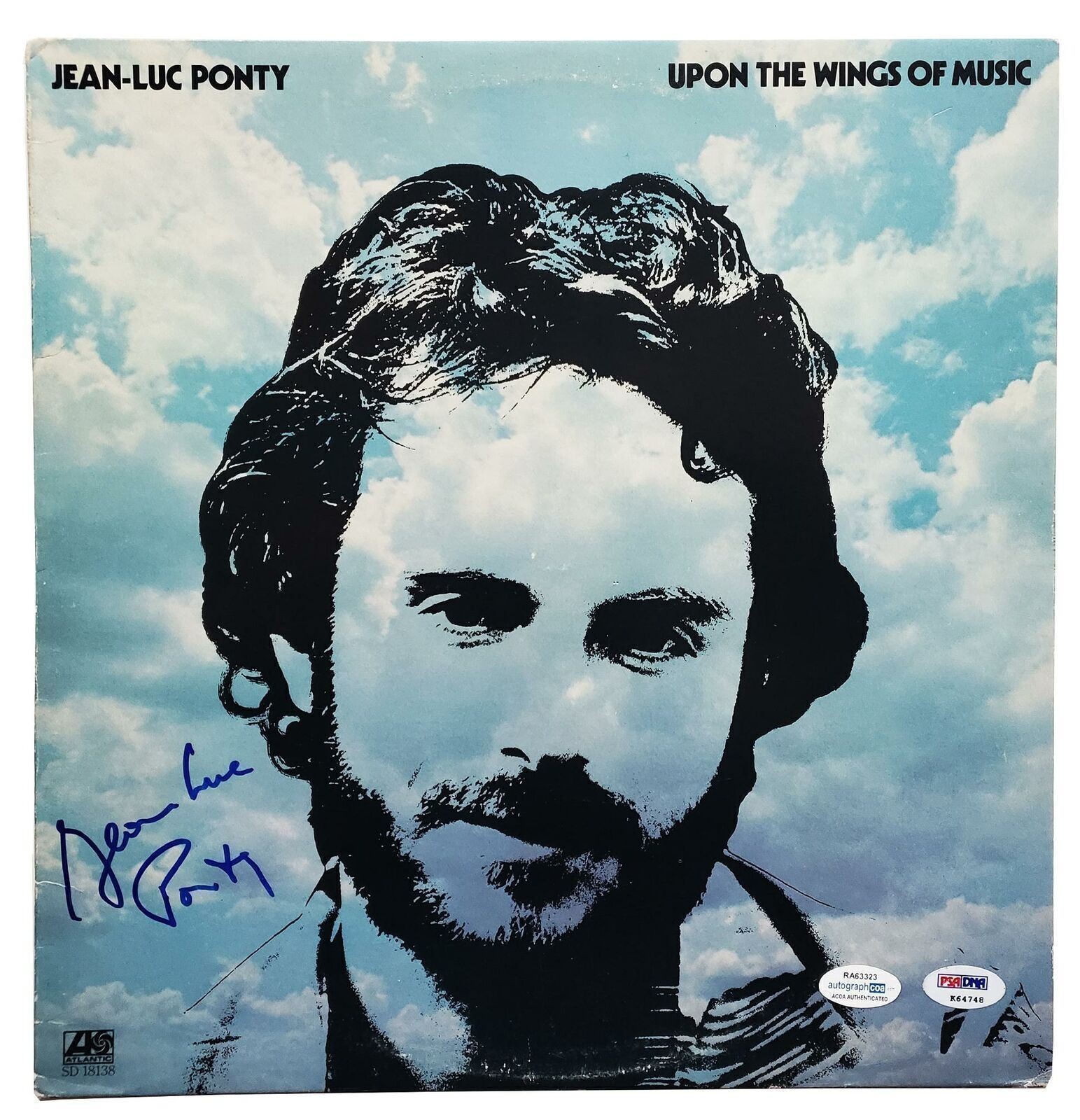 Jean-Luc Ponty Signed Autographed Record Album LP ACOA