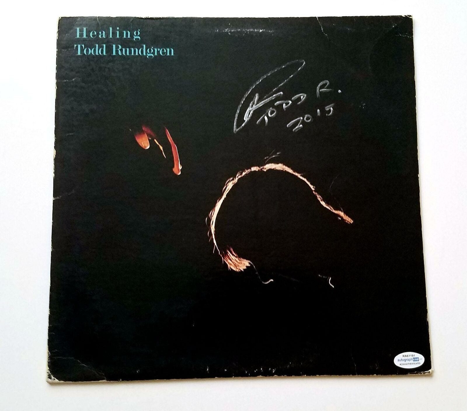 Todd Rungren Signed Autographed Healing Album Lp Cover ACOA