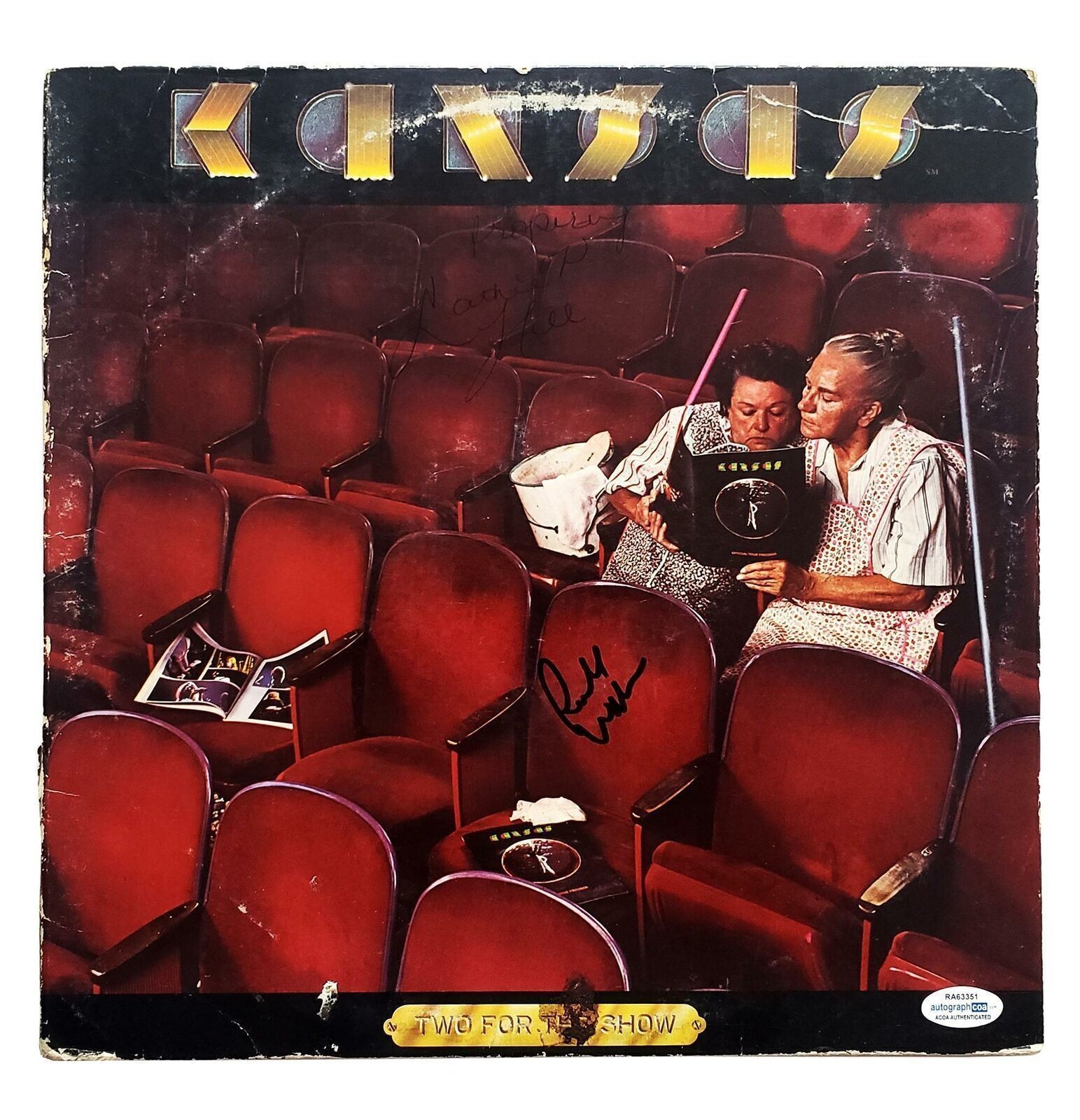 Kansas Rich Williams Signed Autographed Album LP ACOA