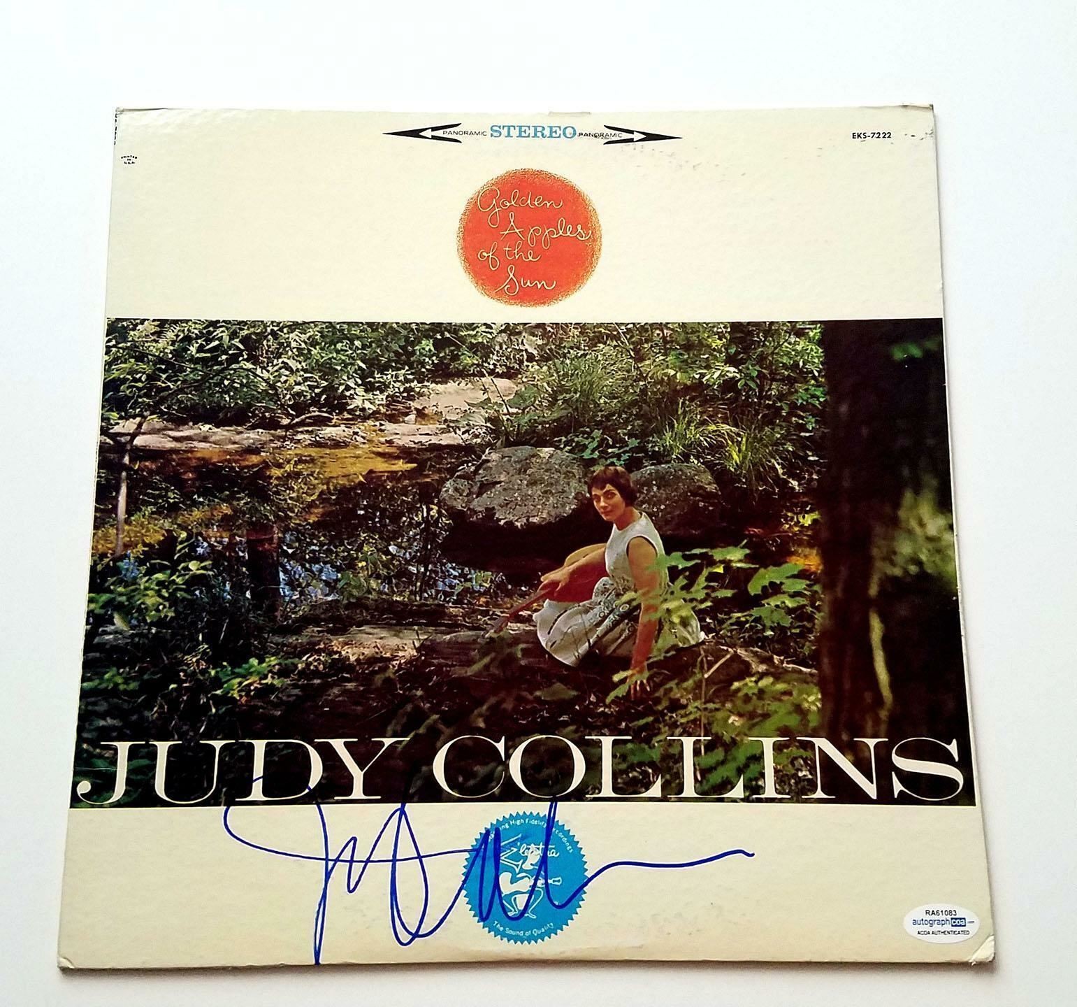 Judy Collins Autographed Golden Apples Of The Sun Album Cover LP ACOA